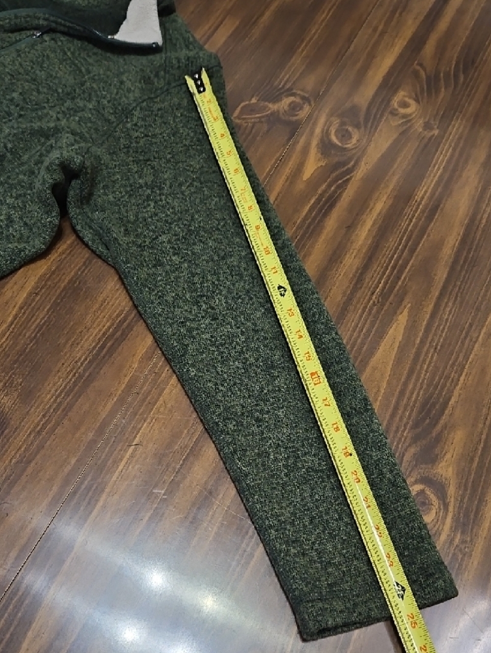 Woolrich Men's Forest Green Quarter-Zip Knit Pullover - Picture 8 of 8